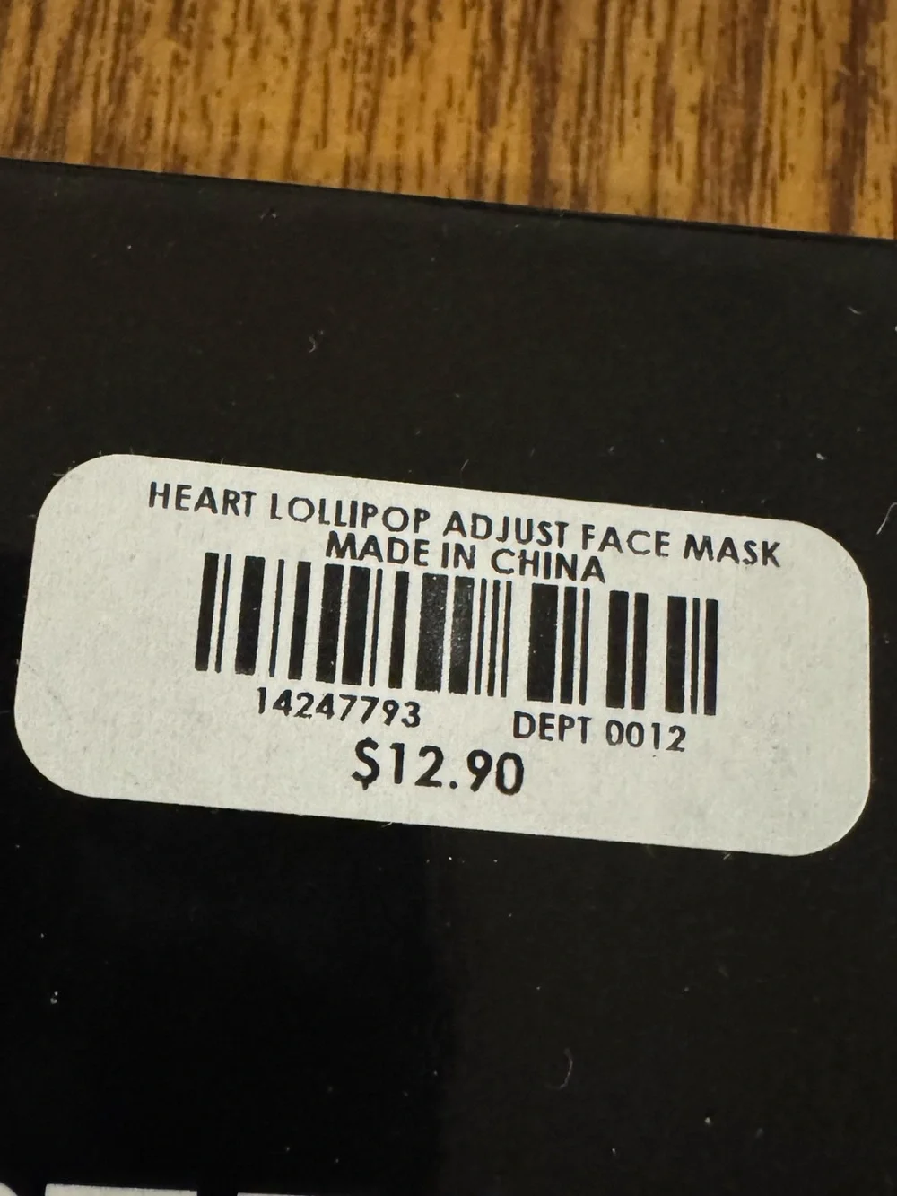 Hot Topic Heart Lollipop Print Face Mask